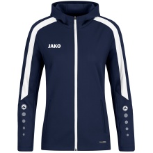 JAKO Hooded Jacket Power (Polyester Fleece, Side Pockets with Zip) Navy Blue Women