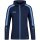 JAKO Hooded Jacket Power (Polyester Fleece, Side Pockets with Zip) Navy Blue/Sky Blue Women