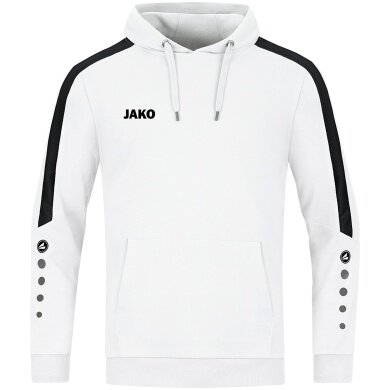 JAKO Hoodie Power Hooded Sweatshirt (Organic Cotton) White Men