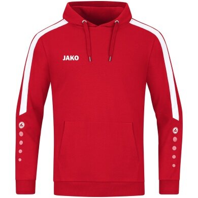 JAKO Hoodie Power Hooded Sweatshirt (Organic Cotton) Red Men