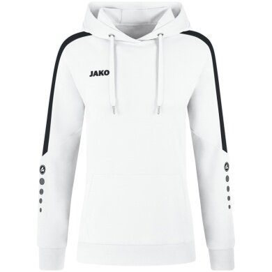 JAKO Hoodie Power Hooded Sweatshirt (Organic Cotton) White Women