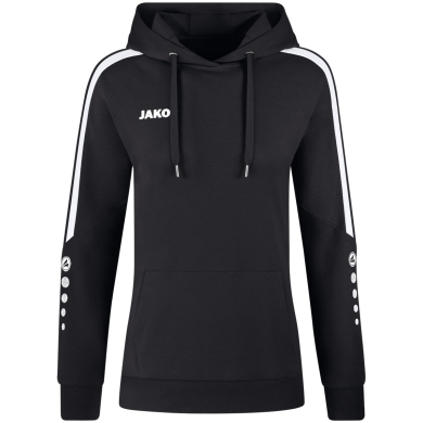 JAKO Hoodie Power Hooded Sweatshirt (Organic Cotton) Black Women