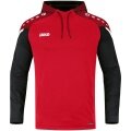 JAKO Hoodie Performance (Polyester Fleece) red/black Men