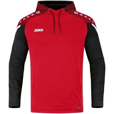 JAKO Hoodie Performance (Polyester Fleece) red/black Men