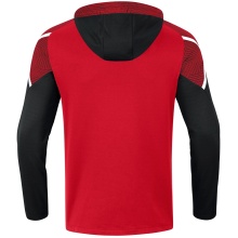 JAKO Hoodie Performance (Polyester Fleece) red/black Men