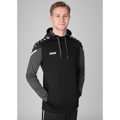 JAKO Hoodie Performance (Polyester-Fleece) black/anthracite grey Men