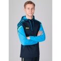 JAKO Hoodie Performance (Polyester-Fleece) navy blue/light blue Men