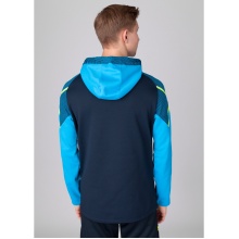 JAKO Hoodie Performance (Polyester-Fleece) navy blue/light blue Men