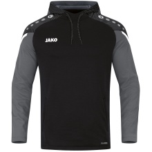 JAKO Hoodie Performance (Polyester-Fleece) black/anthracite grey Women