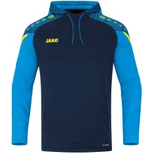 JAKO Hoodie Performance (Polyester-Fleece) navy blue/light blue Women