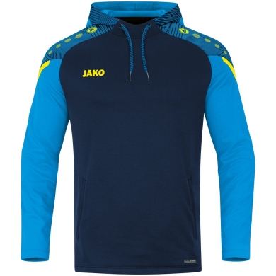 JAKO Hoodie Performance (Polyester-Fleece) navy blue/light blue Women