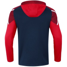 JAKO Hoodie Performance (Polyester Fleece) navy/red Women