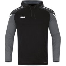 JAKO Hoodie Performance (Polyester-Fleece) black/anthracite grey Boys/Girls/Children