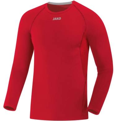 JAKO Long Sleeve Compression 2.0 (Polyester-Stretch-Tech) Red Underwear Men