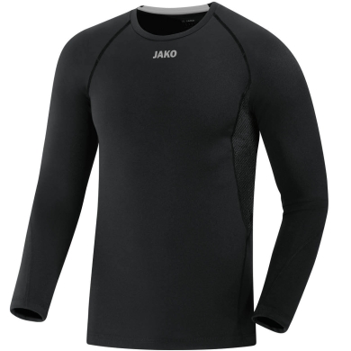 JAKO Long Sleeve Compression 2.0 (Polyester-Stretch-Tech) black Men's Underwear