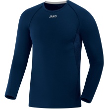 JAKO Long Sleeve Compression 2.0 (Polyester-Stretch-Tech) Navy Blue Men's Underwear