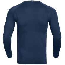 JAKO Long Sleeve Compression 2.0 (Polyester-Stretch-Tech) Navy Blue Men's Underwear