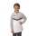 JAKO Long Sleeve Ziptop Iconic (comfortable fit) white/grey/charcoal grey children