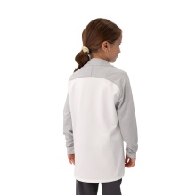 JAKO Long Sleeve Ziptop Iconic (comfortable fit) white/grey/charcoal grey children