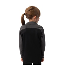 JAKO Long Sleeve Zip Top Iconic (comfortable fit) black/anthracite grey children