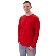 JAKO Long Sleeve Shirt Organic (Leisure, Organic Cotton) red Men's