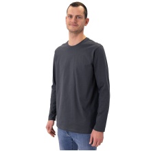 JAKO Long Sleeve Shirt Organic (Leisure, Organic Cotton) Charcoal Grey Men's