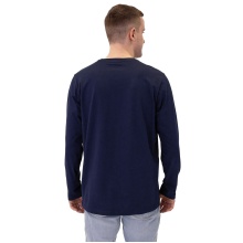 JAKO Long Sleeve Shirt Organic (Leisure, Organic Cotton) navy blue Men's