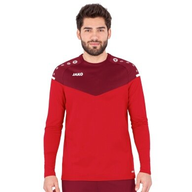 JAKO Sport Long Sleeve Sweat Champ 2.0 (100% Polyester) Red Men