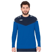 JAKO Sport Long Sleeve Sweat Champ 2.0 (100% Polyester) Blue/Navy Men