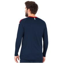 JAKO Sport Long Sleeve Sweat Champ 2.0 (100% Polyester) Navy/Red Men