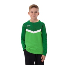 JAKO Sport Long Sleeve Sweatshirt Iconic (Polyester Stretch Fleece) green/dark green Children