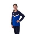 JAKO Sport Long Sleeve Sweatshirt Iconic (Polyester Stretch Fleece) Royal Blue/Navy Blue Kids