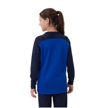 JAKO Sport Long Sleeve Sweatshirt Iconic (Polyester Stretch Fleece) Royal Blue/Navy Blue Kids