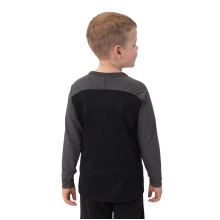 JAKO Sport Long Sleeve Sweatshirt Iconic (Polyester Stretch Fleece) black/anthracite grey children