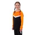 JAKO Sport Long Sleeve Sweatshirt Iconic (Polyester Stretch Fleece) black/neon orange Kids