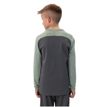 JAKO Sport Long Sleeve Sweatshirt Iconic (Polyester Stretch Fleece) Charcoal Grey/Mint Green Kids