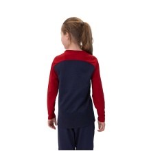 JAKO Sport Long Sleeve Sweatshirt Iconic (Polyester Stretch Fleece) navy/red Kids