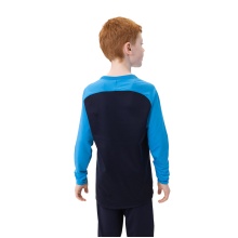 JAKO Sport Long Sleeve Sweatshirt Iconic (Polyester Stretch Fleece) navy blue/light blue/yellow Kids