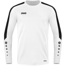 JAKO Sport Long Sleeve Shirt Sweat Power (recycled Polyester, high freedom of movement) white Kids