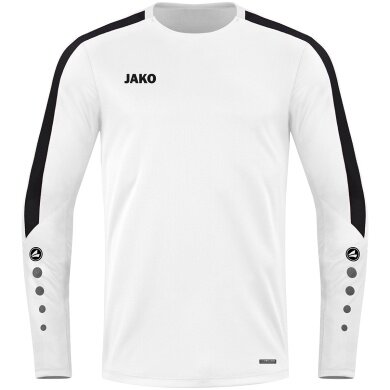 JAKO Sport Long Sleeve Shirt Sweat Power (recycled Polyester, high freedom of movement) white Kids