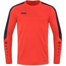 JAKO Sport Long Sleeve Sweat Power (recycled Polyester, high freedom of movement) orange/navy blue Children