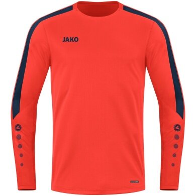 JAKO Sport Long Sleeve Sweat Power (recycled Polyester, high freedom of movement) orange/navy blue Children