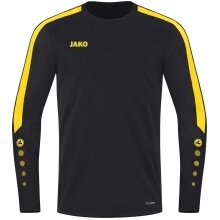 JAKO Sport Long Sleeve Sweat Power (recycled Polyester, high freedom of movement) black/yellow Men