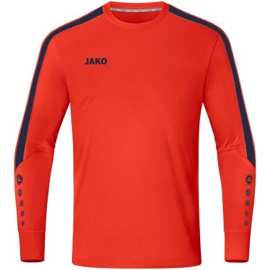 JAKO Sport Long Sleeve Shirt TW Jersey Power (Polyester Interlock) orange/navy blue Men