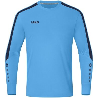 JAKO Sport Long Sleeve Shirt TW Jersey Power (Polyester Interlock) sky blue/navy blue Men