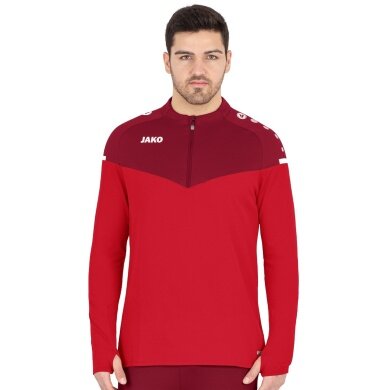 JAKO Sport Long Sleeve Shirt Ziptop Champ 2.0 (100% Polyester) Red Men