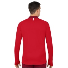 JAKO Sport Long Sleeve Shirt Ziptop Champ 2.0 (100% Polyester) Red Men