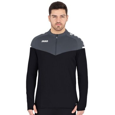 JAKO Sport Long Sleeve Shirt Ziptop Champ 2.0 (100% Polyester) black Men