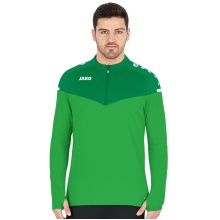 JAKO Sport Long Sleeve Shirt Ziptop Champ 2.0 (100% Polyester) Green Men