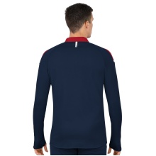 JAKO Sport Long Sleeve Shirt Ziptop Champ 2.0 (100% Polyester) Navy/Red Men